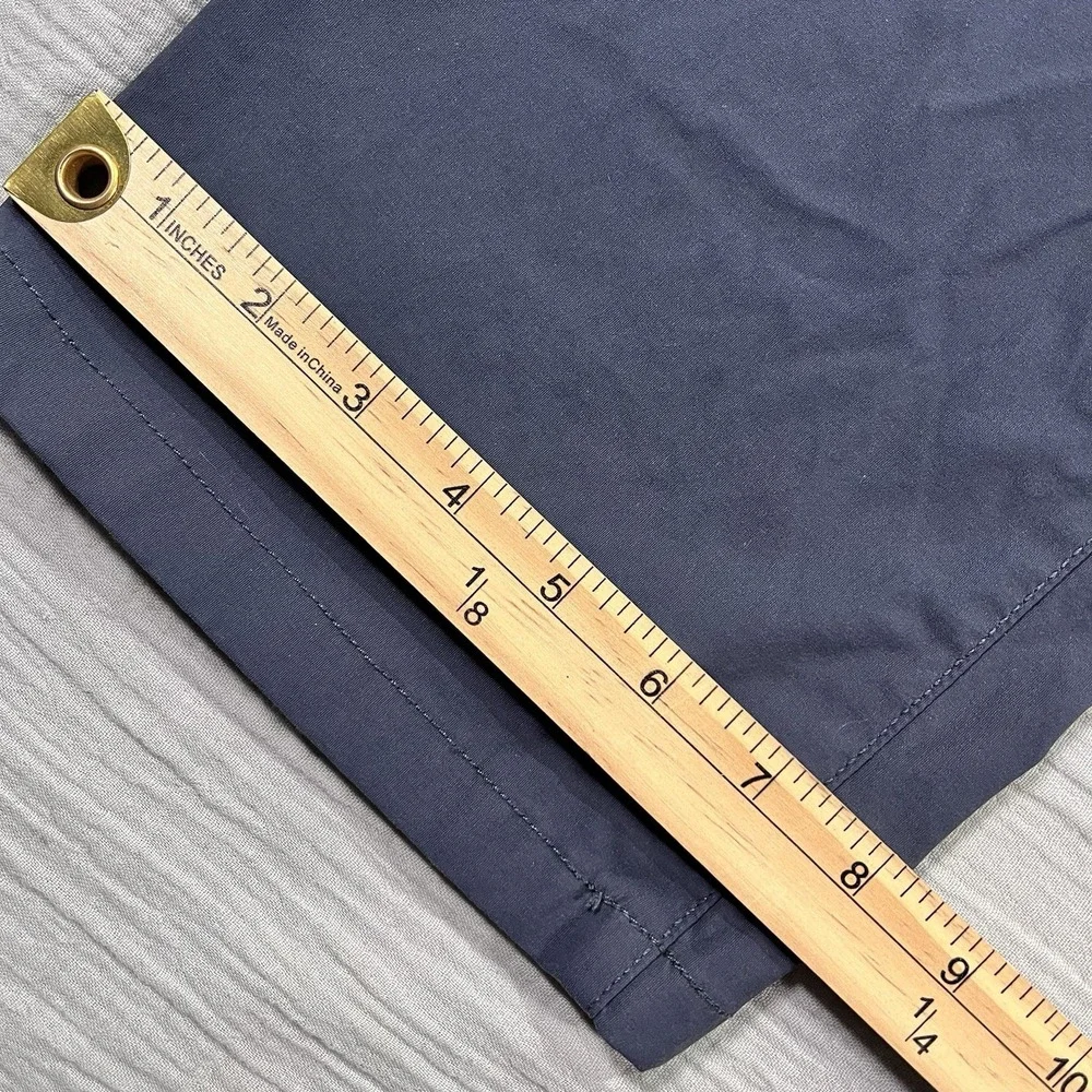 Eddie Bauer Adventure Trek Pants Mens 38x34 Blue Stretch‎ Hiking Chino 6 Pocket